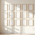 Frame Interior Frame Mockup — Plain Square Frame Portrait 2:3 — Perspective View — #01822 | MockupBulk