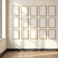 Frame Room Scene Mockup — Plain Square Frame Portrait 2:3 — Perspective View — #01825 | MockupBulk
