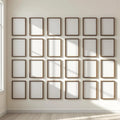 Frame Frame Display Mockup — Plain Square Frame Portrait 2:3 — Perspective View — #01828 | MockupBulk