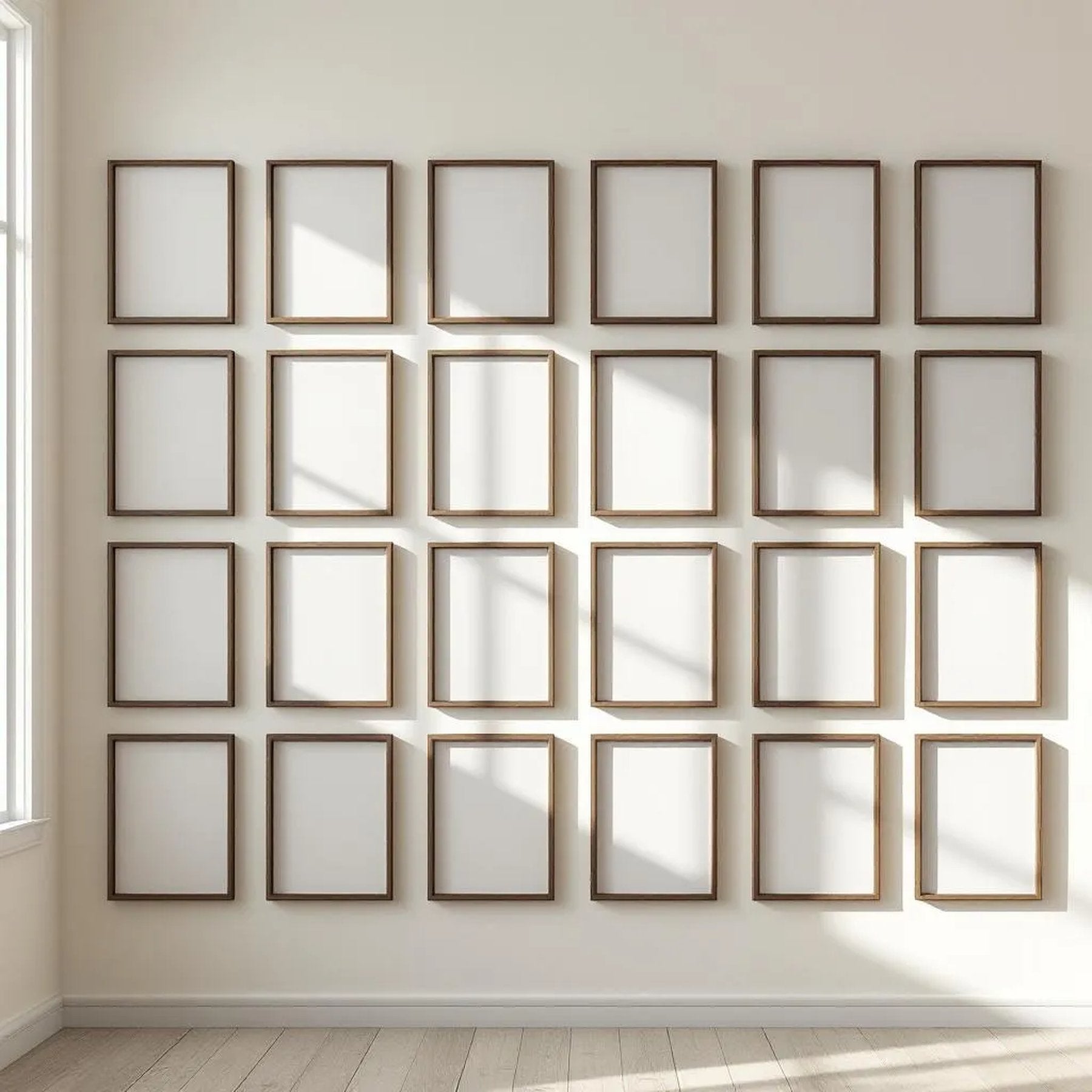 Frame Frame Display Mockup — Plain Square Frame Portrait 2:3 — Perspective View — #01828 | MockupBulk