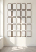 Frame High-Res Frame Mockup — Espresso Frame Portrait 2:3 — Perspective View — #01830 | MockupBulk
