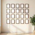 Frame Editorial Room Mockup — Plain Square Frame Portrait 2:3 — Perspective View — #01831 | MockupBulk