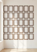 Frame Styled Room Mockup — Espresso Frame Portrait 2:3 — Perspective View — #01833 | MockupBulk