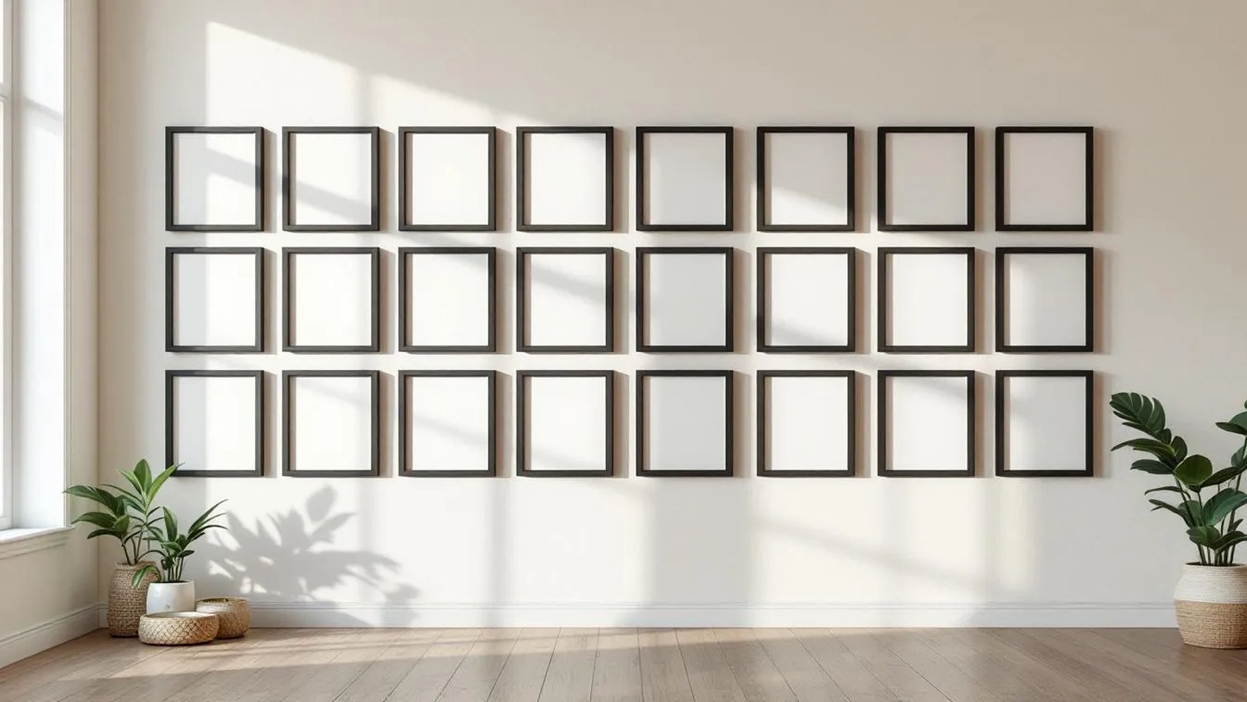 Frame Editorial Room Mockup — Espresso Frame Portrait 2:3 — Perspective View — #01838 | MockupBulk