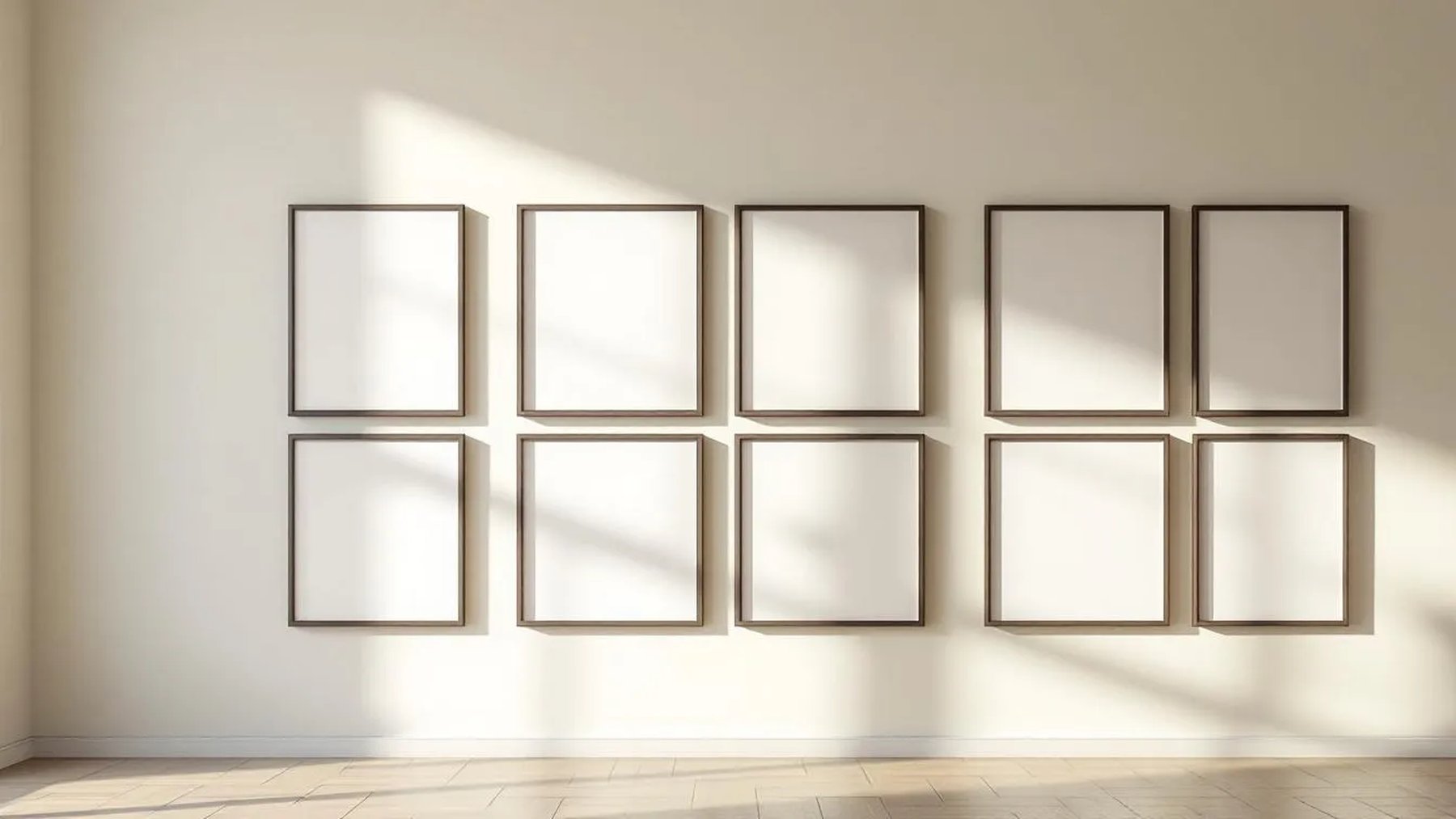 Frame Professional Frame Mockup — Espresso Frame Portrait 4:5 — Perspective View — #01841 | MockupBulk