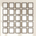 Frame Room Scene Mockup — Plain Square Frame Portrait 2:3 — Perspective View — #01846 | MockupBulk