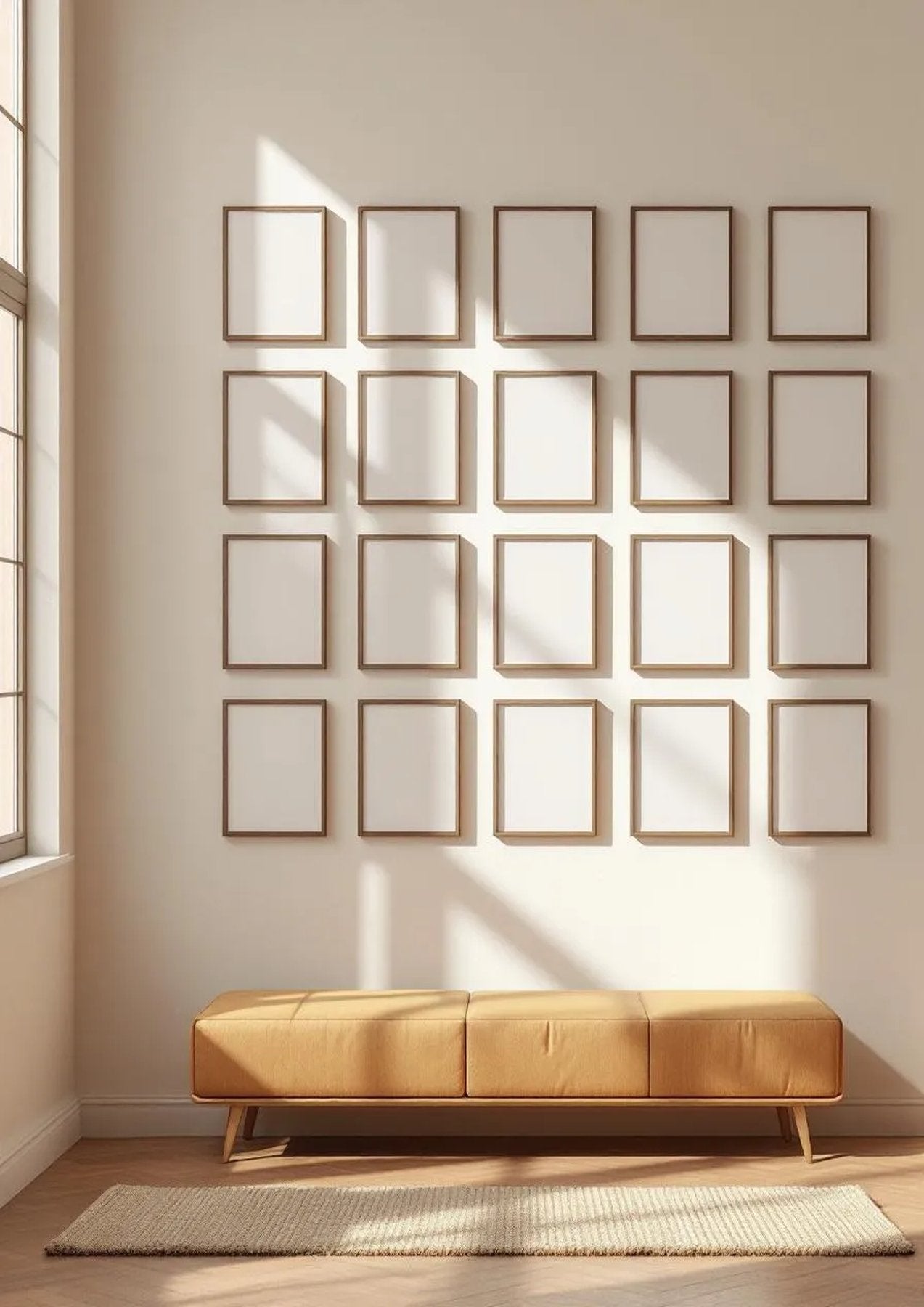 Frame Lifestyle Frame Mockup — Espresso Frame Portrait 2:3 — Perspective View — #01848 | MockupBulk