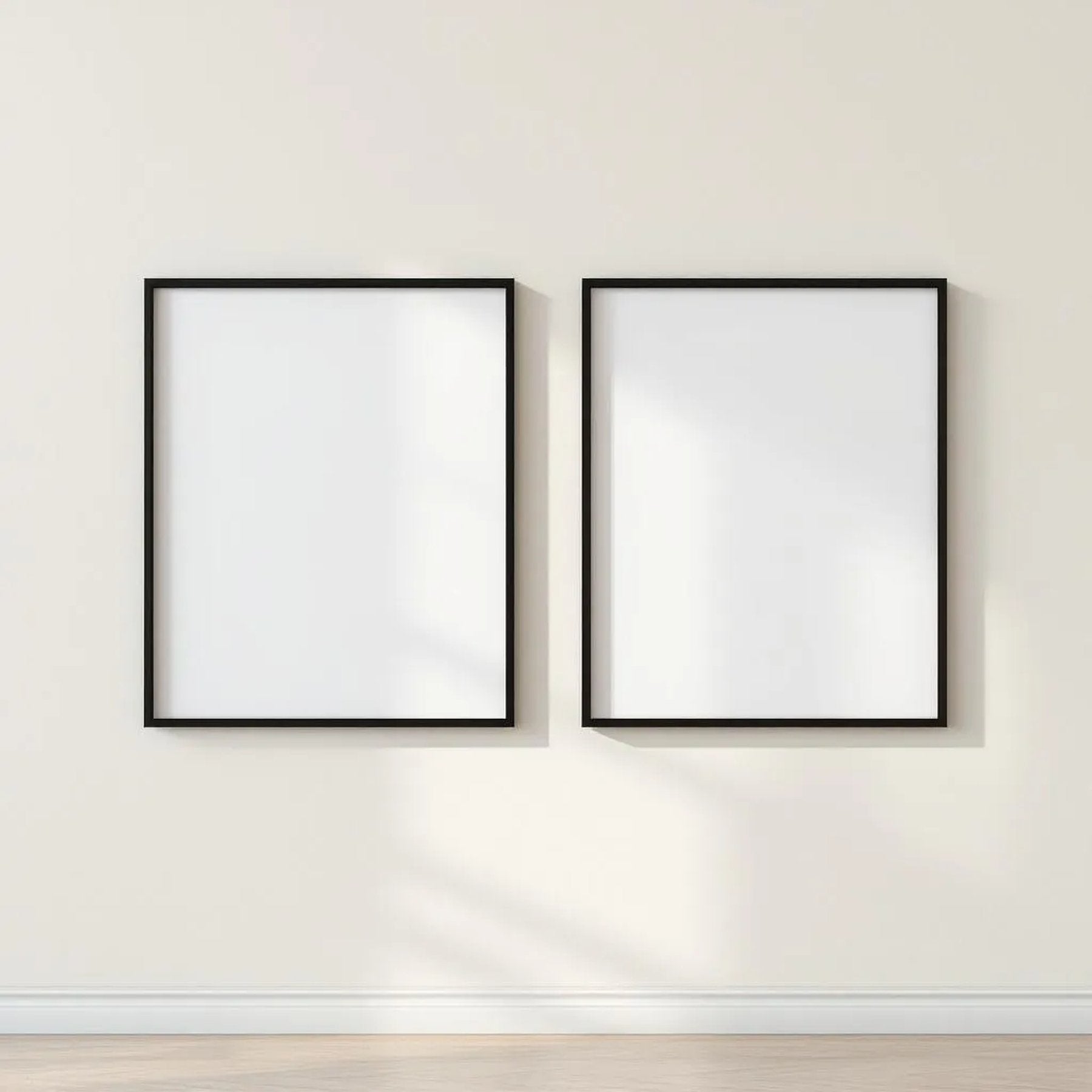 Frame Frame Display Mockup — Plain Square Frame Square 1:1 — Perspective View — #00001 | MockupBulk