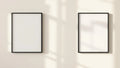 Frame Styled Room Mockup — Matte Black Frame Portrait 2:3 — Perspective View — #00011 | MockupBulk