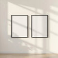Frame Editorial Room Mockup — Plain Square Frame Landscape 3:4 — Perspective View — #00013 | MockupBulk