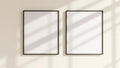 Frame Interior Frame Mockup — Matte Black Frame Square 1:1 — Perspective View — #00014 | MockupBulk