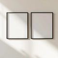 Frame Wall Art Mockup — Plain Square Frame Square 1:1 — Perspective View — #00019 | MockupBulk