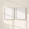 Frame Frame Display Mockup — Plain Square Frame Portrait 2:3 — Perspective View — #00022 | MockupBulk