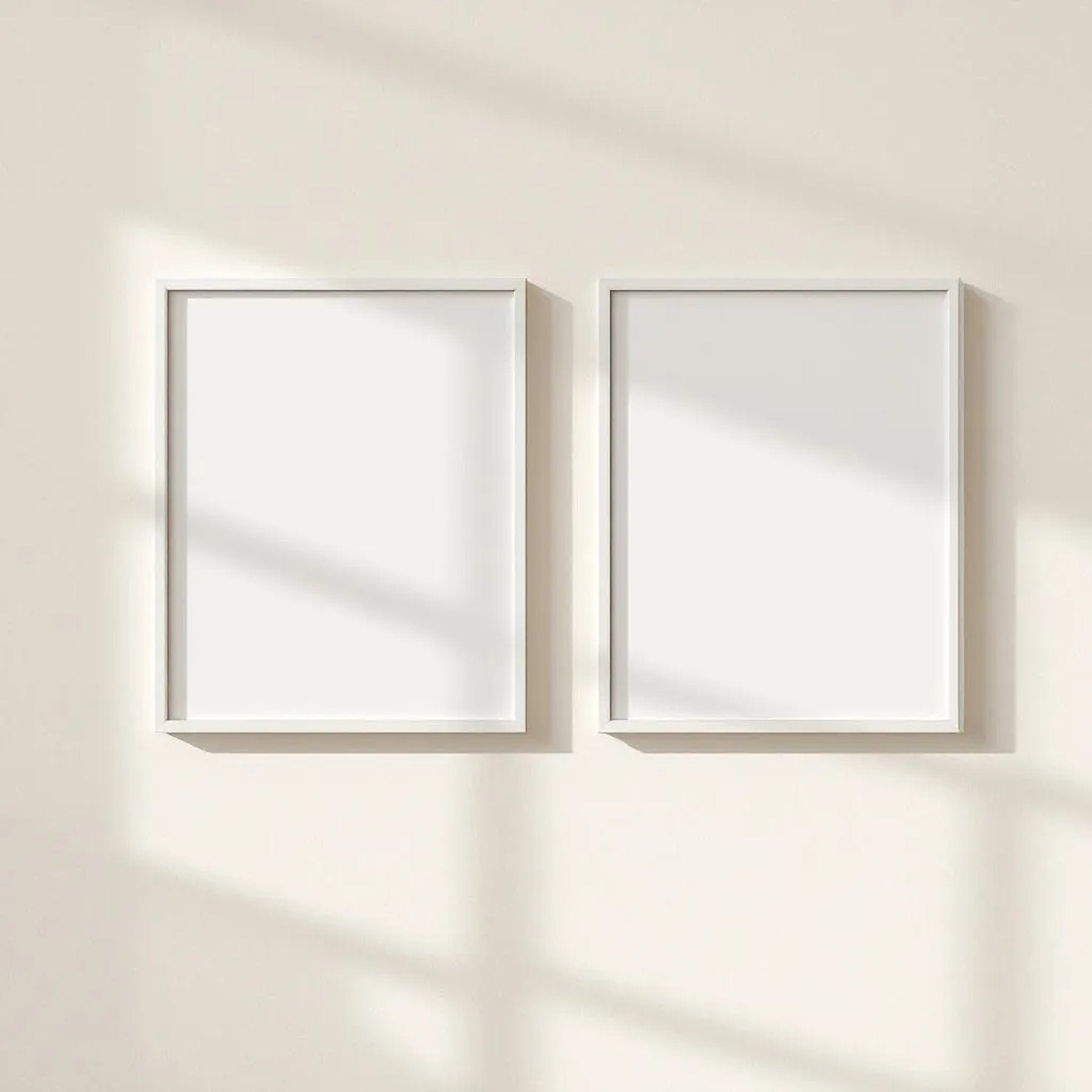 Frame Frame Display Mockup — Plain Square Frame Portrait 2:3 — Perspective View — #00022 | MockupBulk