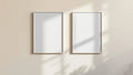 Frame Room Scene Mockup — White Frame Portrait 2:3 — Perspective View — #00023 | MockupBulk