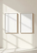 Frame Wall Art Mockup — White Frame A-Series (A4 / A3) — Perspective View — #00024 | MockupBulk