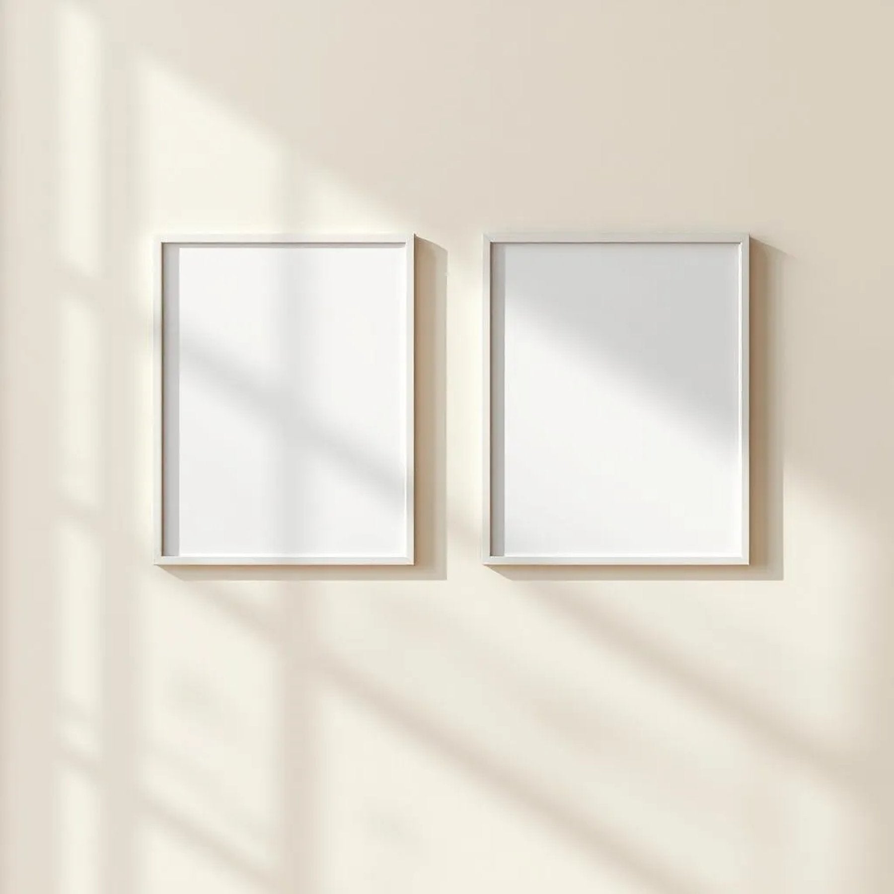 Frame Interior Frame Mockup — Plain Square Frame Square 1:1 — Perspective View — #00025 | MockupBulk