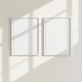 Frame Wall Art Mockup — Plain Square Frame Portrait 2:3 — Perspective View — #00028 | MockupBulk