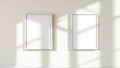 Frame Wall Art Mockup — White Frame Portrait 2:3 — Perspective View — #00029 | MockupBulk