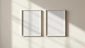 Frame High-Res Frame Mockup — White Frame Portrait 4:5 — Perspective View — #00029 | MockupBulk