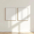 Frame Interior Frame Mockup — Plain Square Frame Landscape 11x14 — Perspective View — #00040 | MockupBulk
