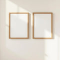 Frame Wall Art Mockup — Plain Square Frame Portrait 2:3 — Perspective View — #00043 | MockupBulk