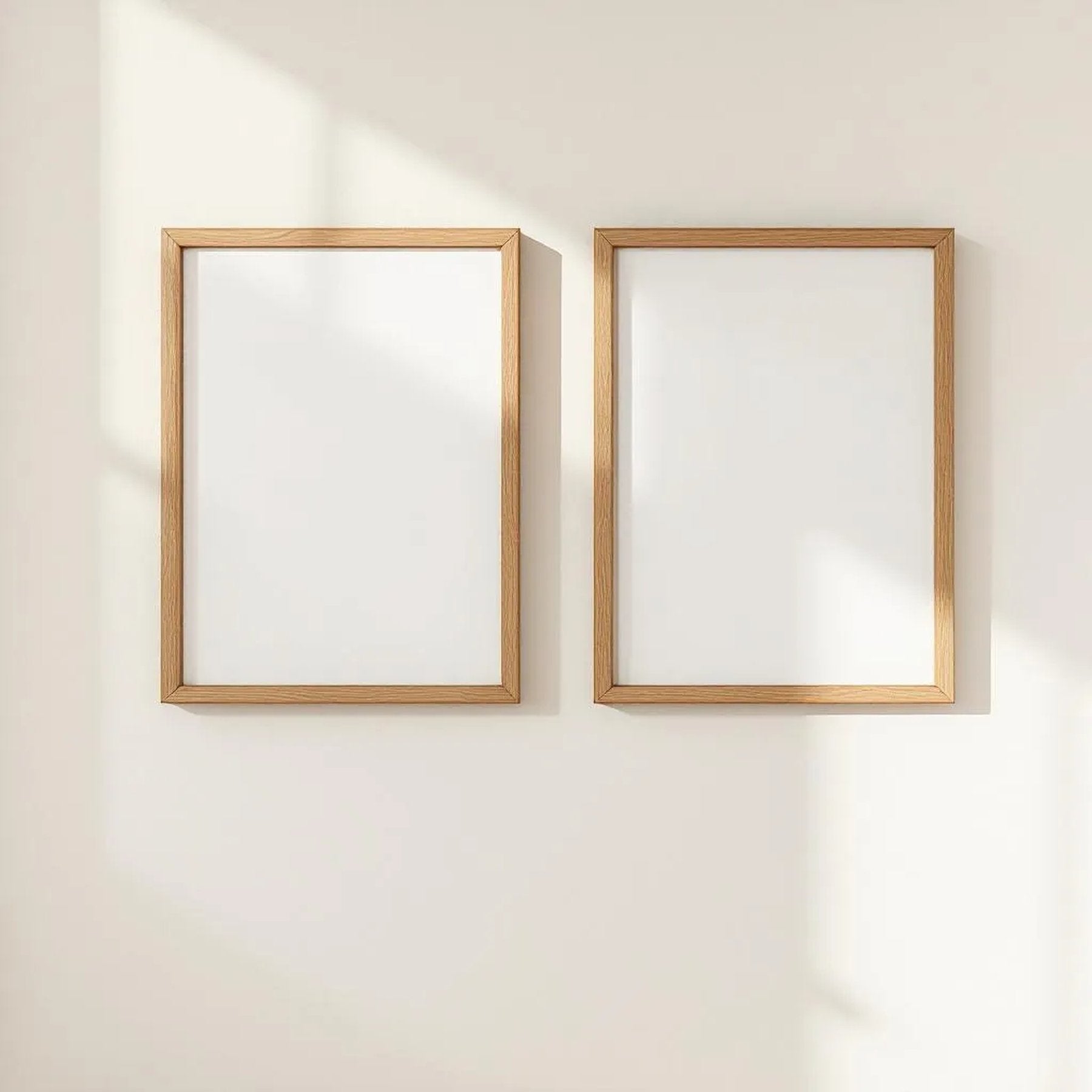 Frame Wall Art Mockup — Plain Square Frame Portrait 2:3 — Perspective View — #00043 | MockupBulk