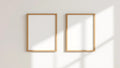 Frame Lifestyle Frame Mockup — Natural Oak Frame Square 1:1 — Perspective View — #00044 | MockupBulk