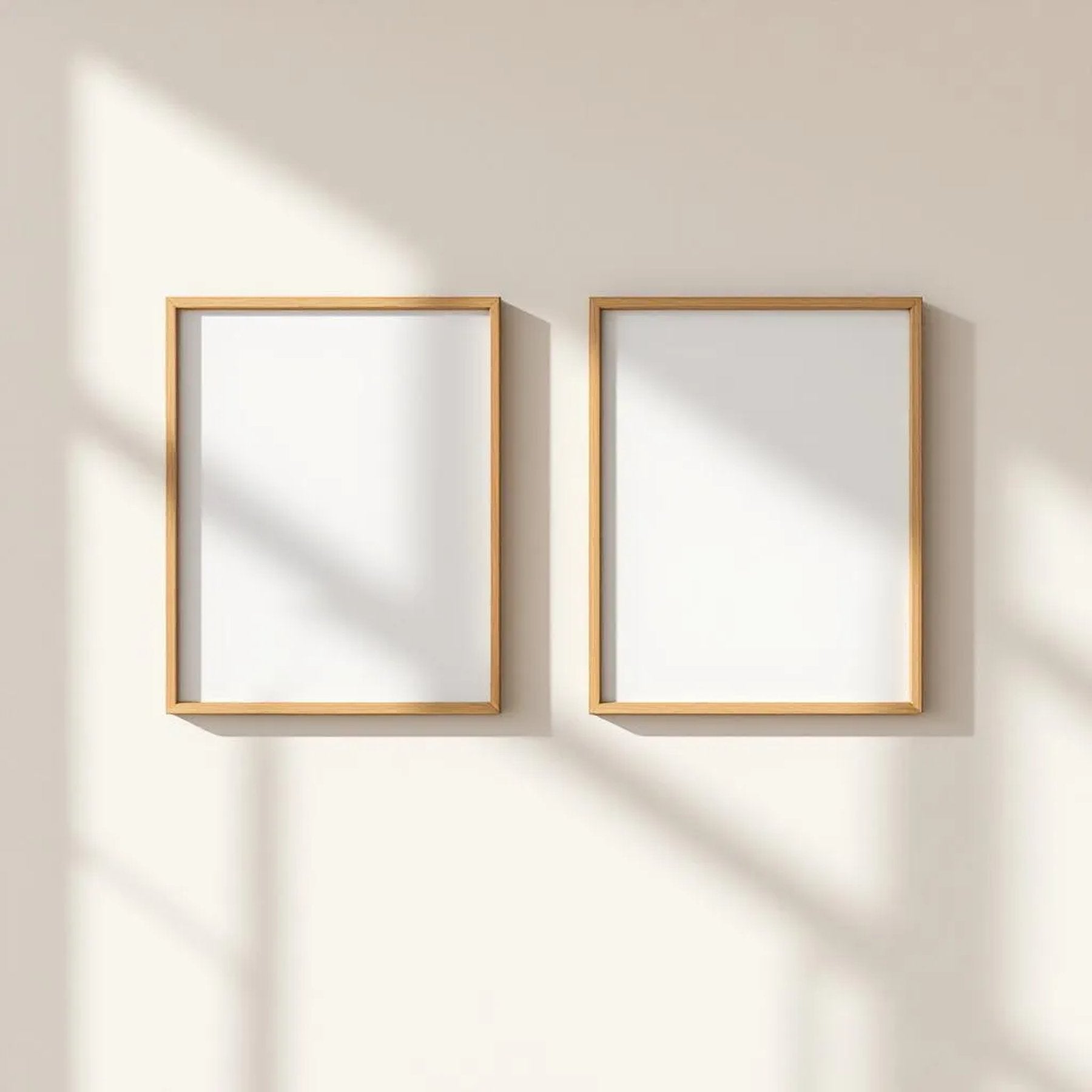 Frame Room Scene Mockup — Plain Square Frame Square 1:1 — Perspective View — #00046 | MockupBulk