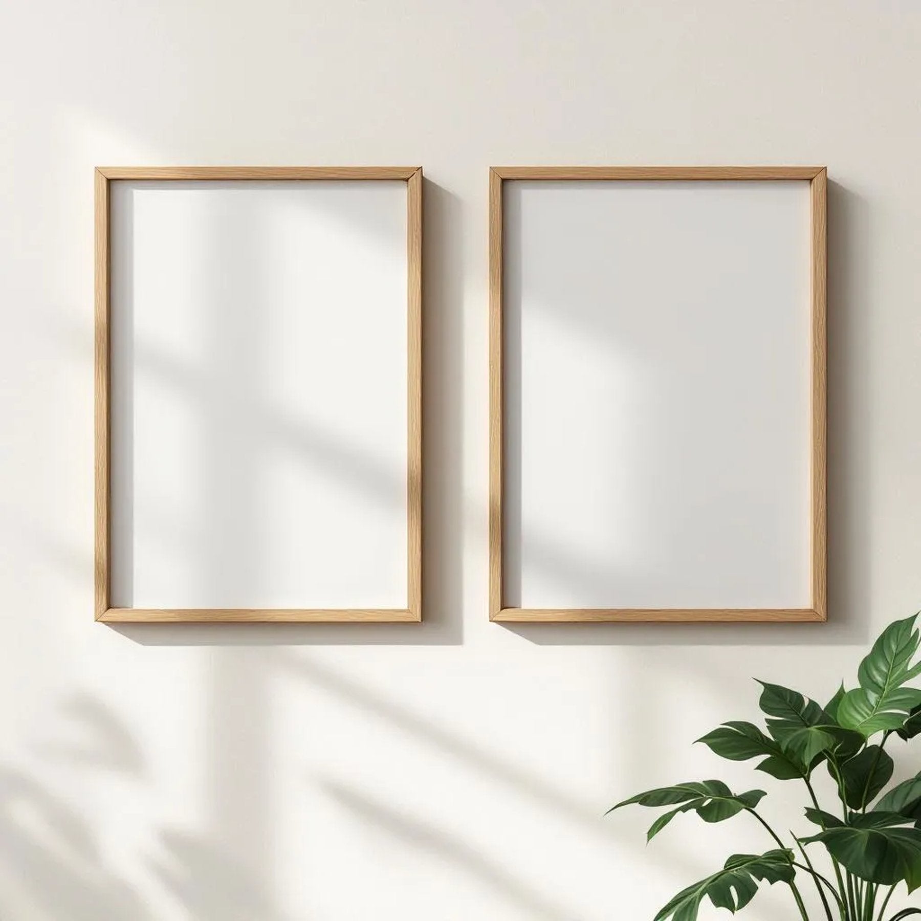 Frame Frame Display Mockup — Plain Square Frame A-Series (A4 / A3) — Perspective View — #00046 | MockupBulk