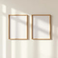 Frame Premium Interior Mockup — Plain Square Frame Portrait 2:3 — Perspective View — #00052 | MockupBulk