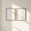 Frame Wall Art Mockup — Plain Square Frame Portrait 5:7 — Perspective View — #00052 | MockupBulk