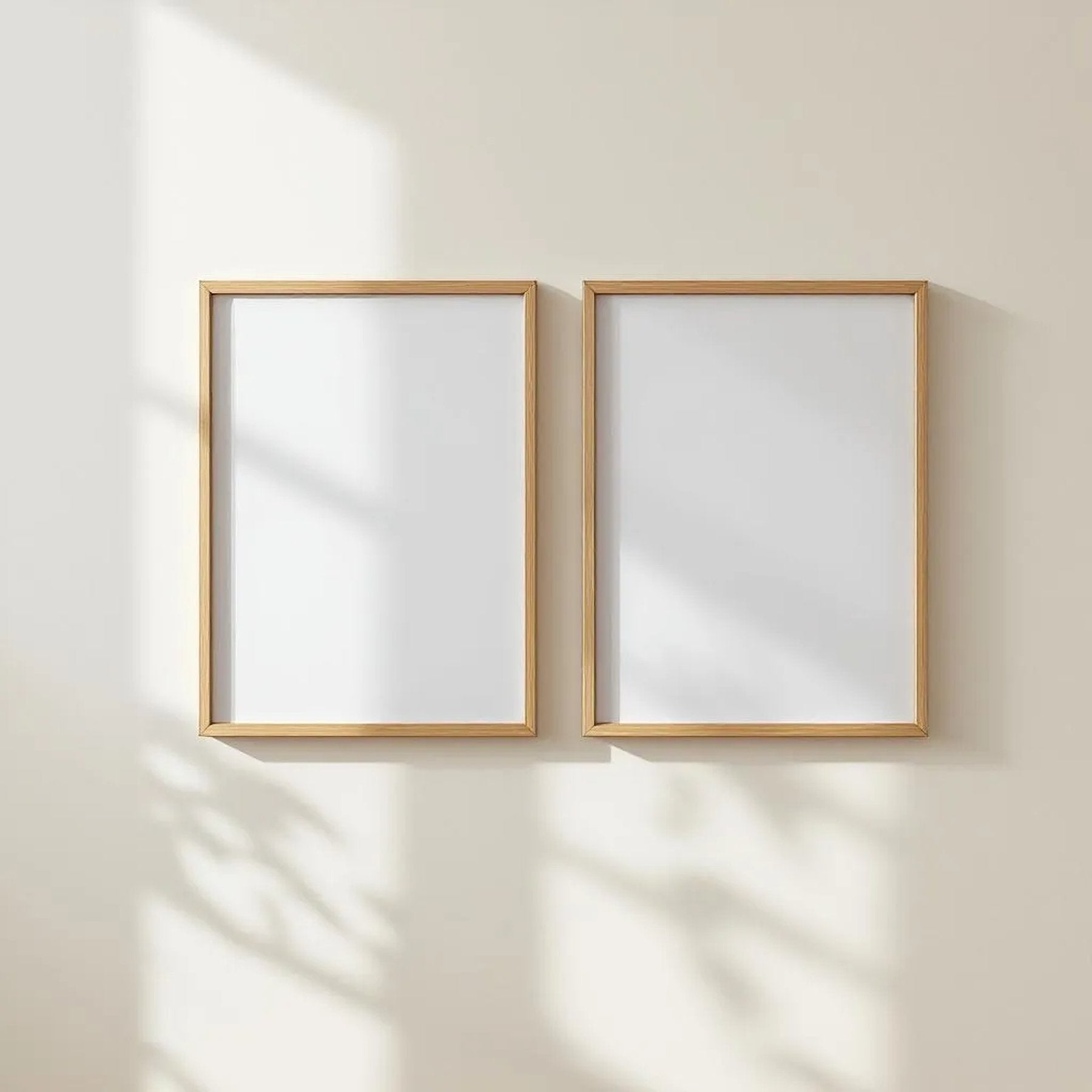 Frame Lifestyle Frame Mockup — Plain Square Frame Portrait 2:3 — Perspective View — #00055 | MockupBulk