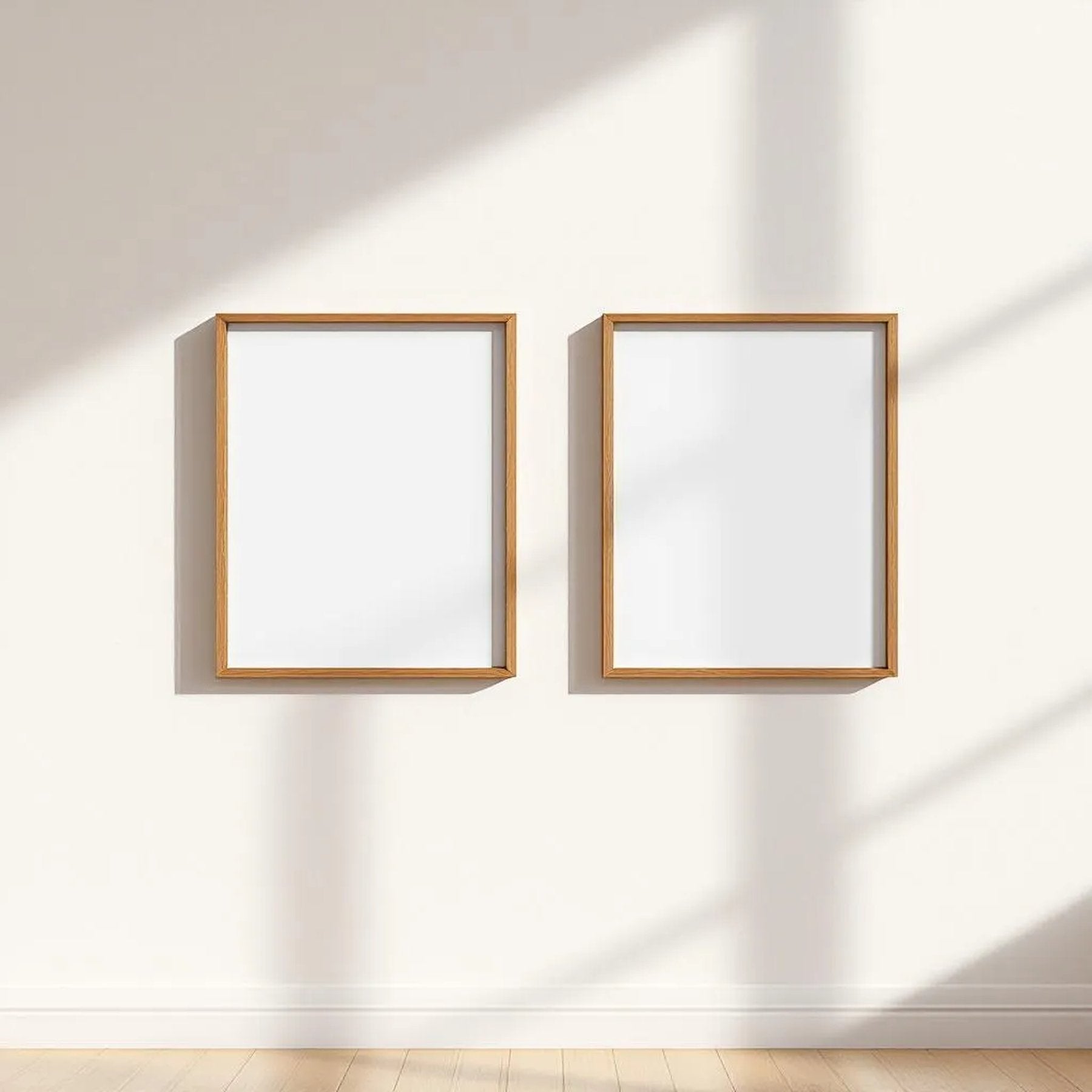 Frame Room Scene Mockup — Plain Square Frame Square 1:1 — Perspective View — #00058 | MockupBulk