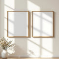 Frame Room Scene Mockup — Plain Square Frame Portrait 2:3 — Perspective View — #00061 | MockupBulk