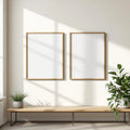 Frame Professional Frame Mockup — Plain Square Frame Portrait 5:7 — Perspective View — #00061 | MockupBulk