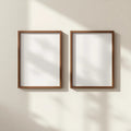 Frame Frame Display Mockup — Plain Square Frame Portrait 2:3 — Perspective View — #00064 | MockupBulk