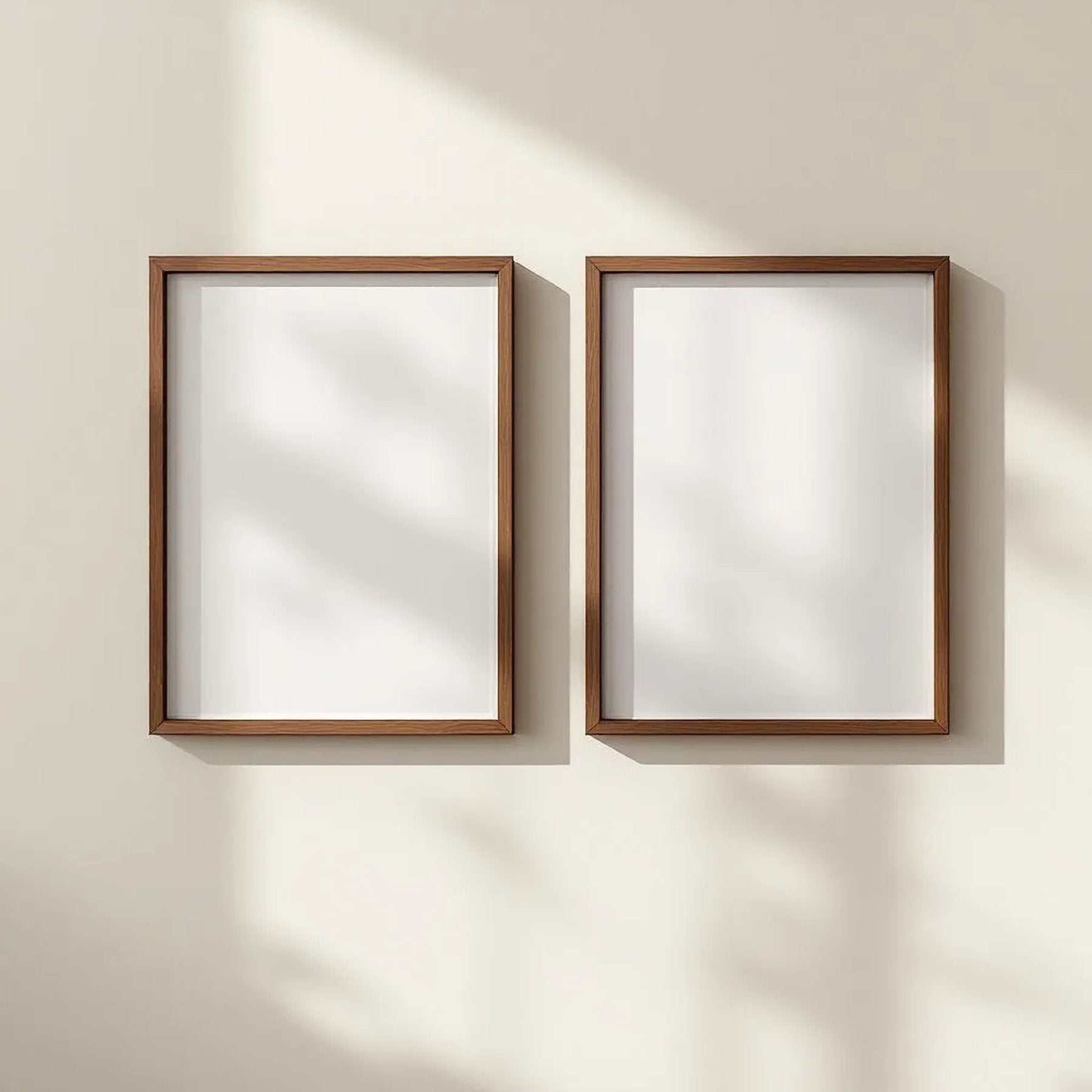 Frame Frame Display Mockup — Plain Square Frame Portrait 2:3 — Perspective View — #00064 | MockupBulk