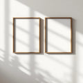 Frame Wall Art Mockup — Plain Square Frame Portrait 2:3 — Perspective View — #00067 | MockupBulk