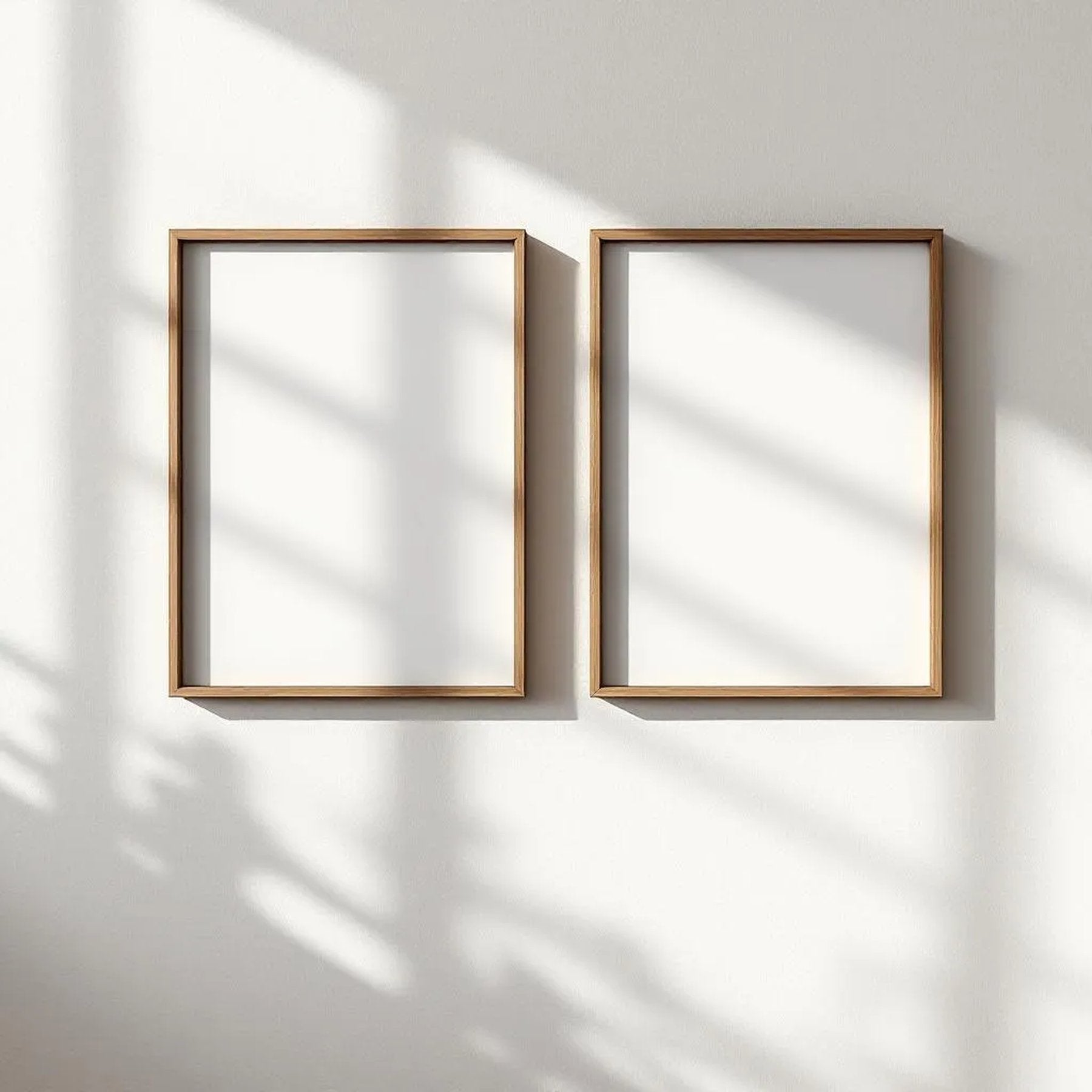 Frame Wall Art Mockup — Plain Square Frame Portrait 2:3 — Perspective View — #00067 | MockupBulk