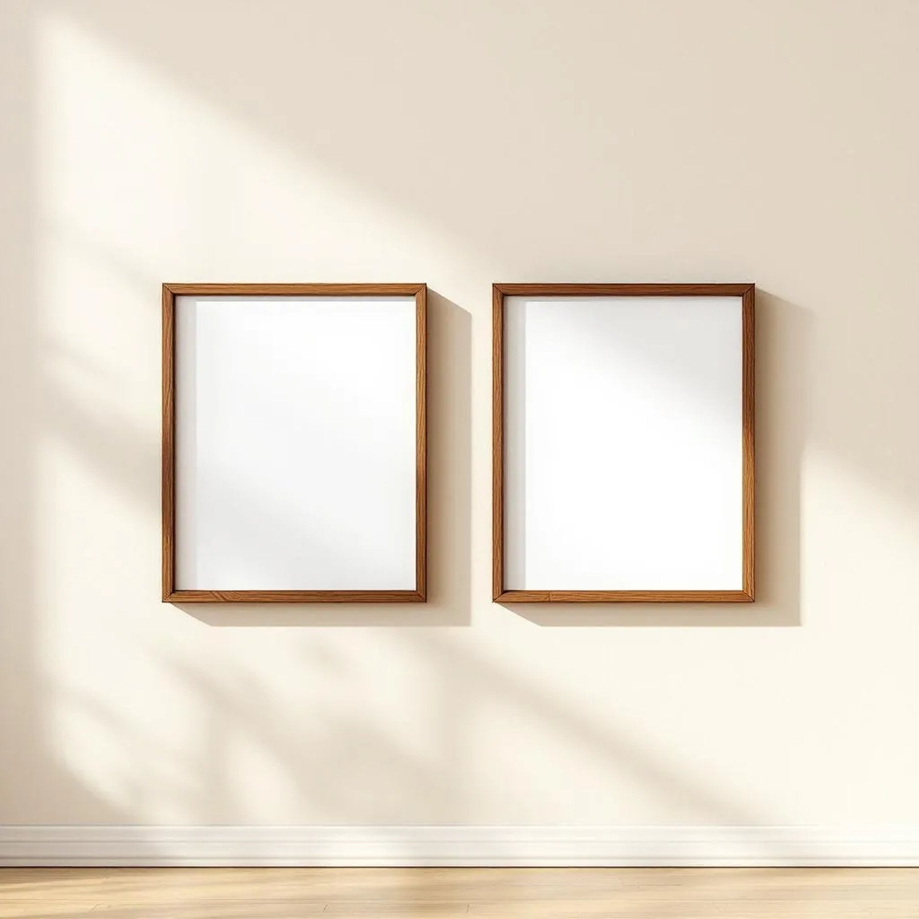 Frame Editorial Room Mockup — Plain Square Frame Square 1:1 — Perspective View — #00073 | MockupBulk