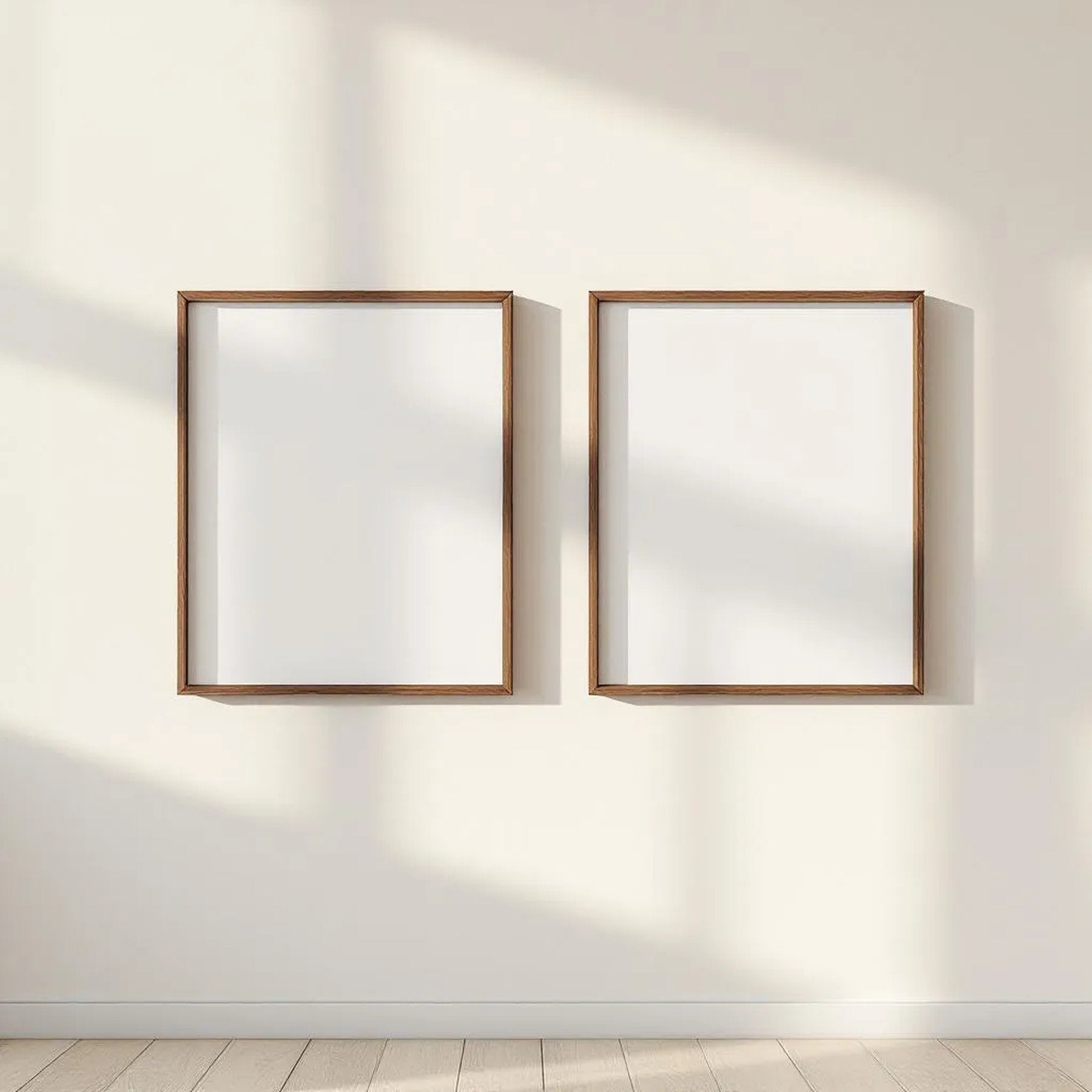 Frame High-Res Frame Mockup — Plain Square Frame Portrait 2:3 — Perspective View — #00076 | MockupBulk