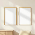 Frame Wall Art Mockup — Plain Square Frame Square 1:1 — Perspective View — #00091 | MockupBulk