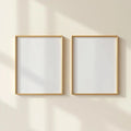 Frame Frame Display Mockup — Plain Square Frame Portrait 2:3 — Perspective View — #00094 | MockupBulk
