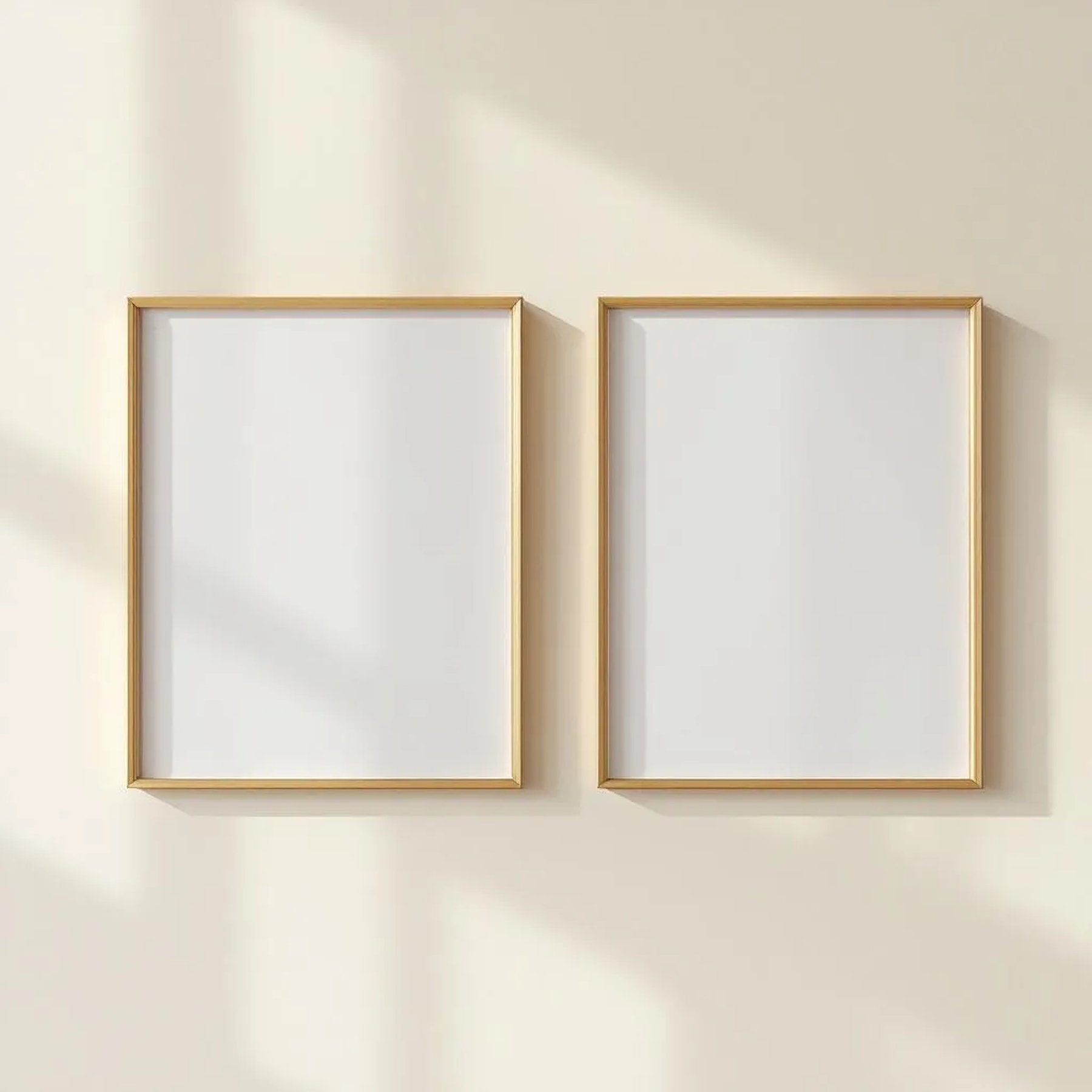 Frame Frame Display Mockup — Plain Square Frame Portrait 2:3 — Perspective View — #00094 | MockupBulk