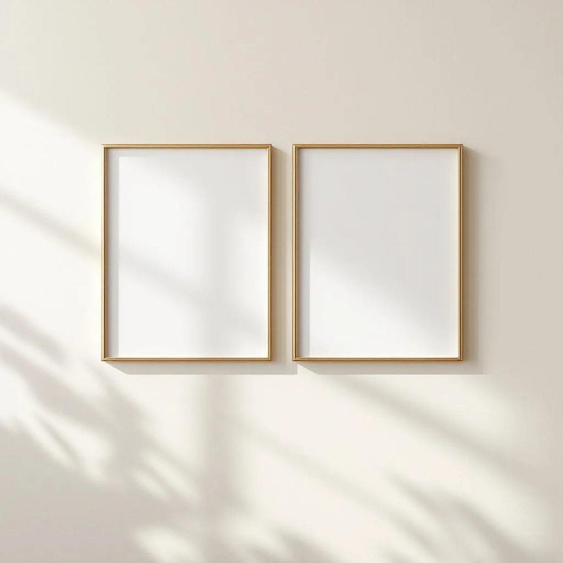 Frame Wall Art Mockup — Plain Square Frame Square 1:1 — Perspective View — #00097 | MockupBulk