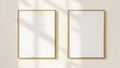 Frame High-Res Frame Mockup — Gold Frame Square 1:1 — Perspective View — #00101 | MockupBulk
