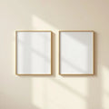Frame Wall Art Mockup — Plain Square Frame Portrait 4:5 — Perspective View — #00103 | MockupBulk