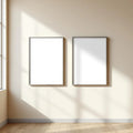 Frame Wall Art Mockup — Plain Square Frame Square 1:1 — Perspective View — #00106 | MockupBulk
