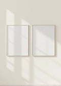 Frame Room Scene Mockup — Silver Frame Portrait 2:3 — Perspective View — #00108 | MockupBulk
